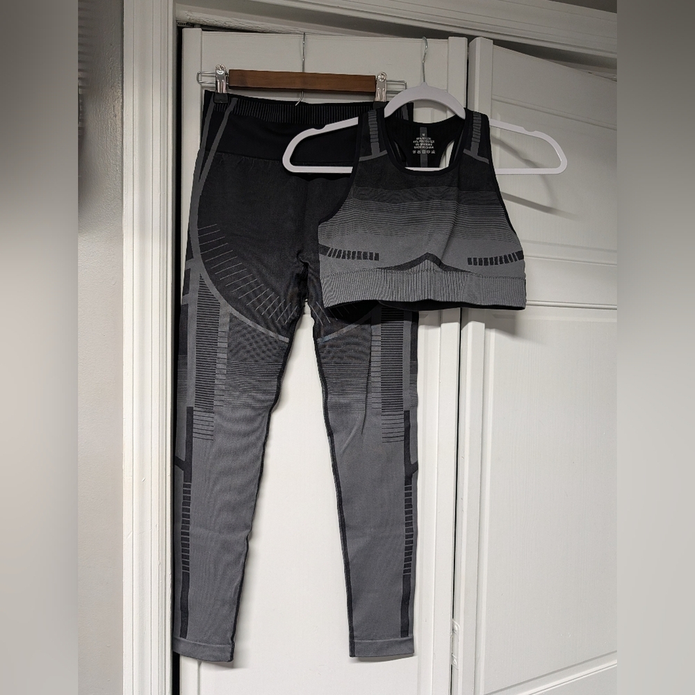 Gray Women's Activewear Set